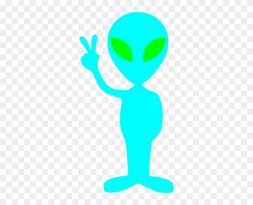 Alien Holding Up Peace Sign #1012135