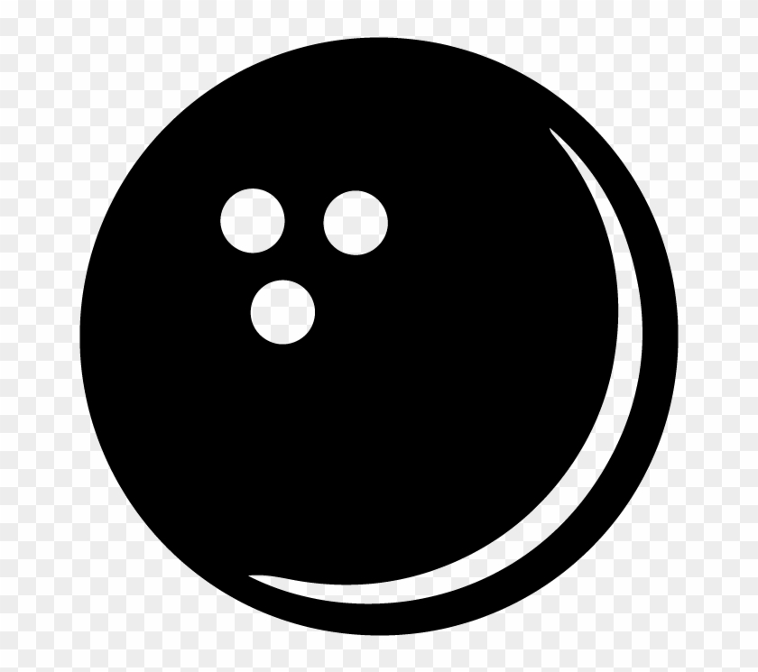 Bowling Ball Silhouette - Circle #1012171