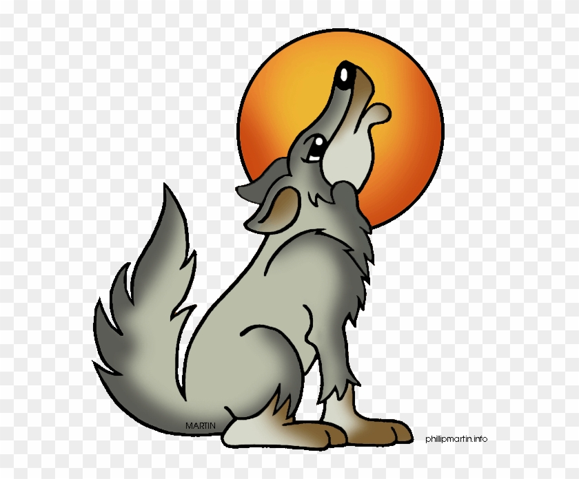 Wolf Howling At The Moon Clipart - Howling Clipart #1012201