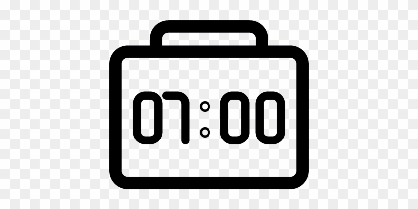 Morning Digital Clock Vector - Morning Clock Png #1012268