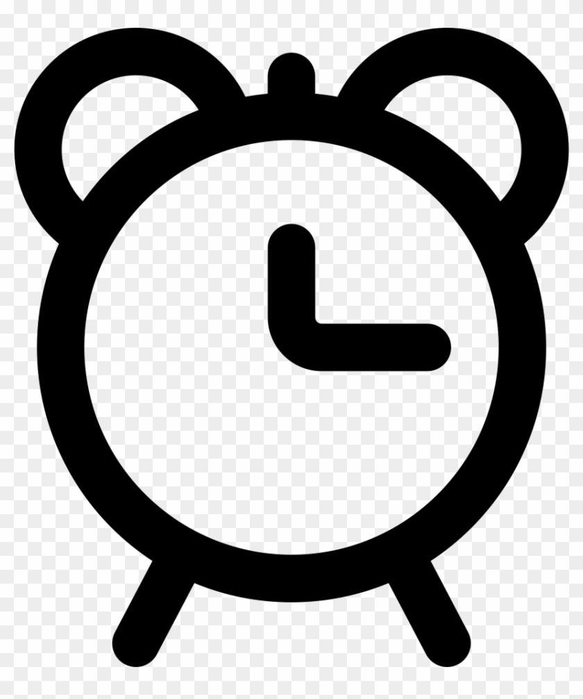 Alarm Clock Outline Comments - Black Outline Of Alarm Clock #1012276
