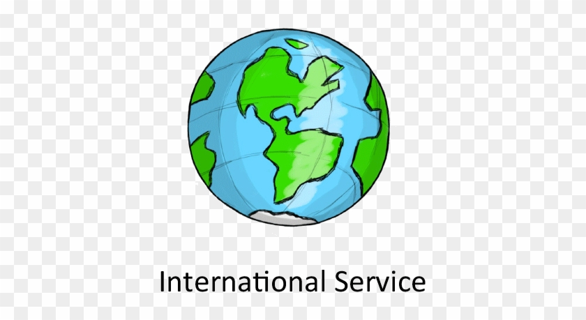 International Service Exemplifies Our Global Reach - Globe Clipart #1012349