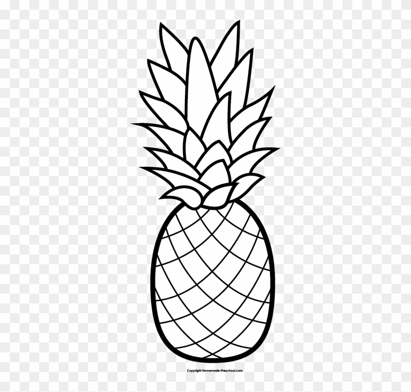 Download Pineapple Clipart Winter - Cute Pineapple Coloring Pages ...