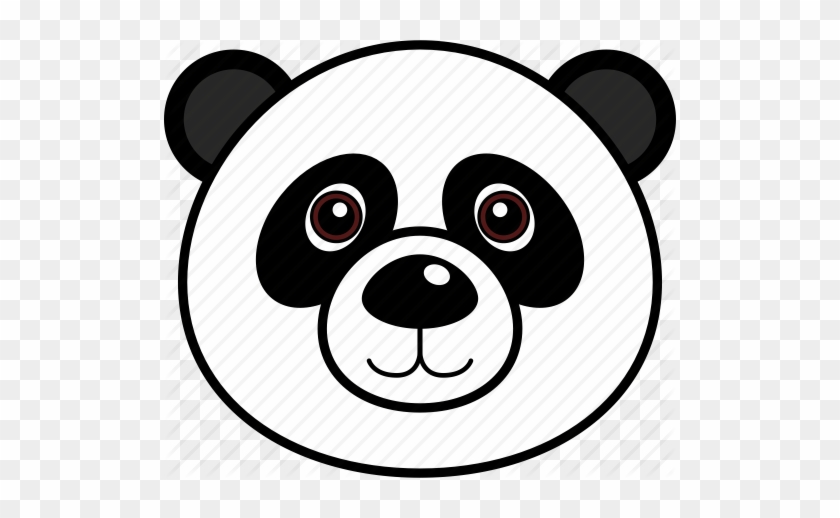 Panda Head Png - Panda Face Drawing Easy #1012490