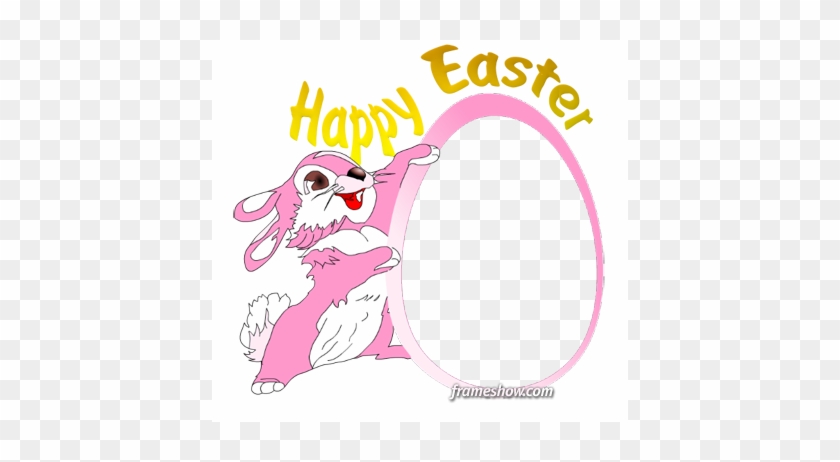 Happy Easter Rabbit Photo Frame - Cartoon #1012494