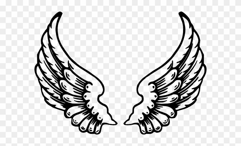 Vinge 1 Clip Art - Angel Wings Cut Out #1012680