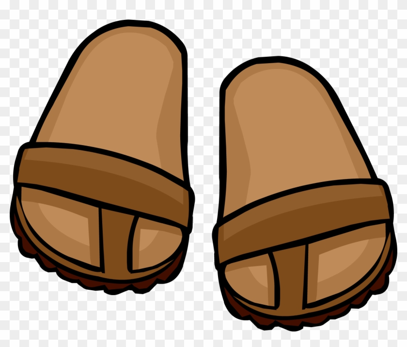 Brown Sandals - Brown Sandals Clipart #1012684