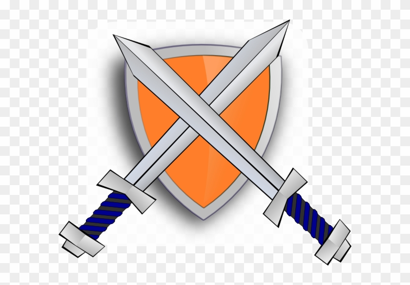 Sword And Shield Clip Art At Clker - Sword And Shield Animated #1012700
