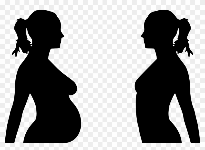 Pregnant Silhouette 12, Buy Clip Art - Breast Size During Pregnancy #1012789