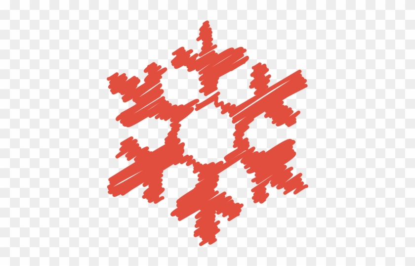 Christmas Hand Drawn Scribbles Icons - Snowflake Logo #1012879