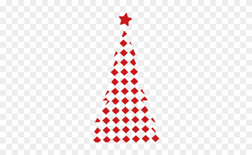 Red Diamond Pine Tree - Red Xmas Tree Png #1012904