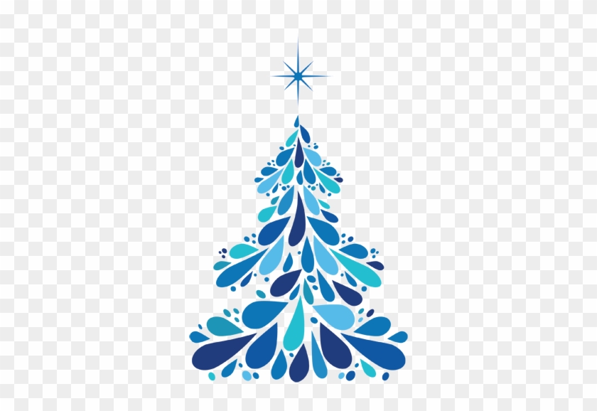 Books On The Tree - Christmas Tree Blue Png #1012921