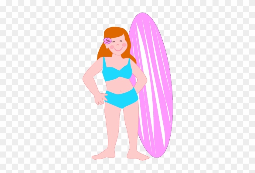 Surfer - Surfer Girl Clip Art #1012924