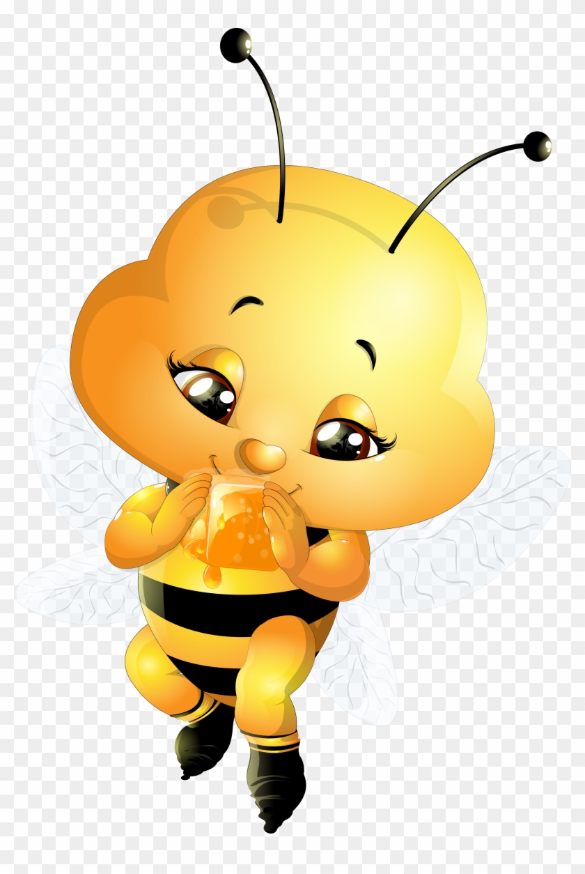 Insect Hornet Apidae Honey Bee - Cartoon Bees #1012953