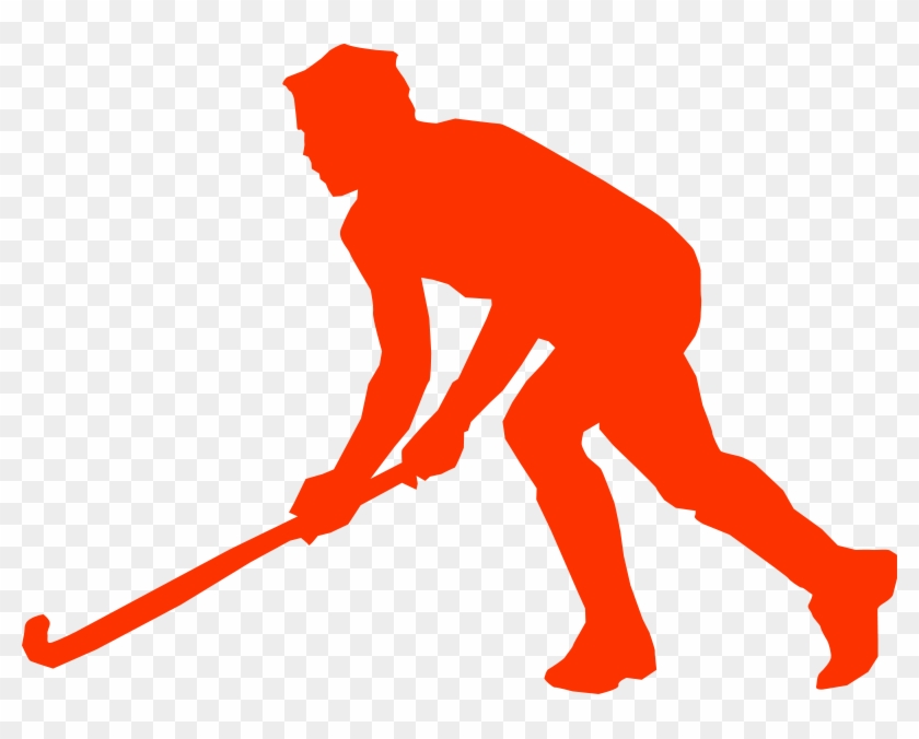 Grass Hockey Clip Art At Clker - Field Hockey Player Silhouette #1013061