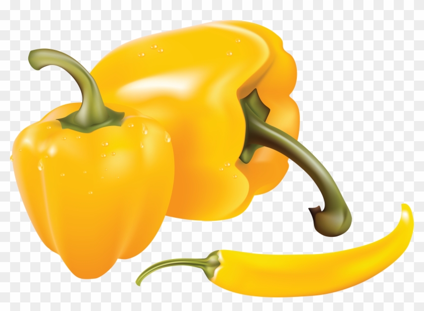Yellow Bell Pepper Two - Yellow Pepper Png #1013065
