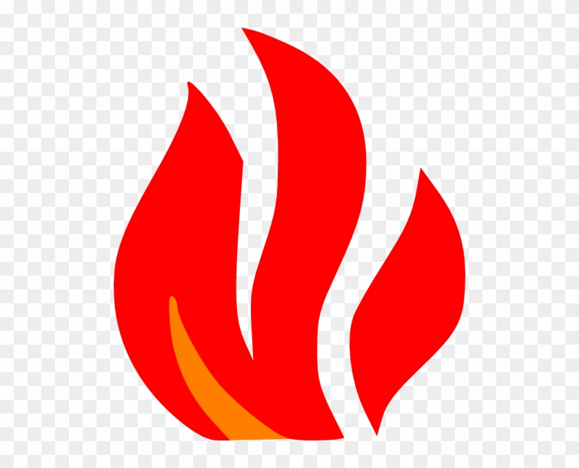 Flames Clipart Olympic Torch - Red And Orange Fire #1013104