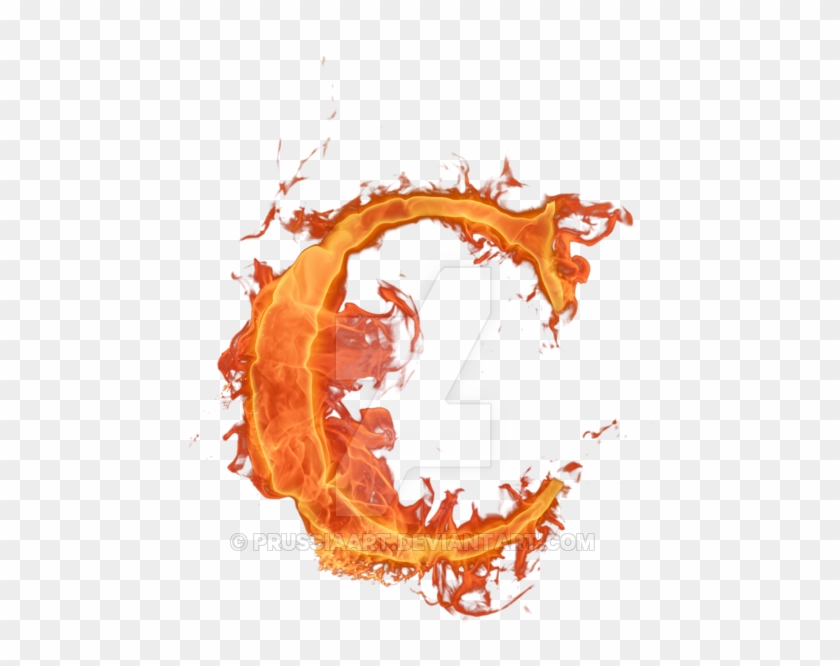 Letter Alphabet Fire Font - Fire Letter C Png #1013161