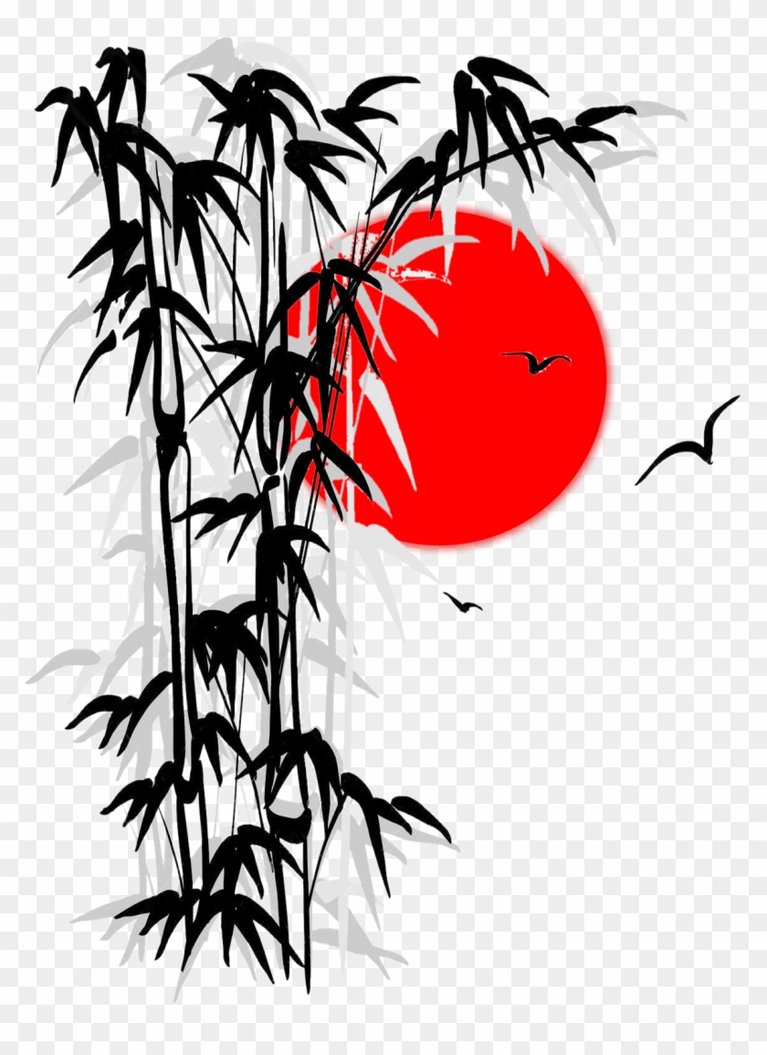 Bamboo Silhouette - Cây Tre Dạng Vector #1013220