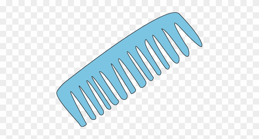 Hair Clipart Blue - Clip Art Comb #1013249