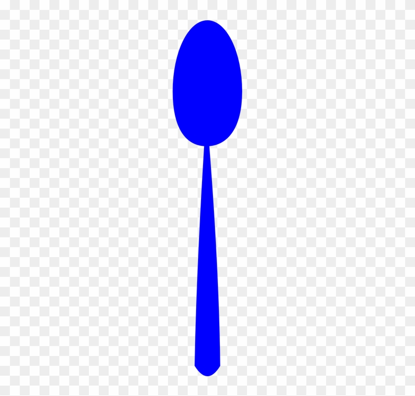 Cutlery Clipart Blue - Blue Spoon Png #1013257