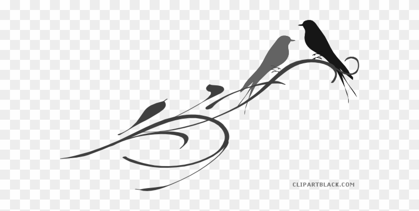 Love Birds Animal Free Black White Clipart Images Clipartblack - Clip Art #1013270