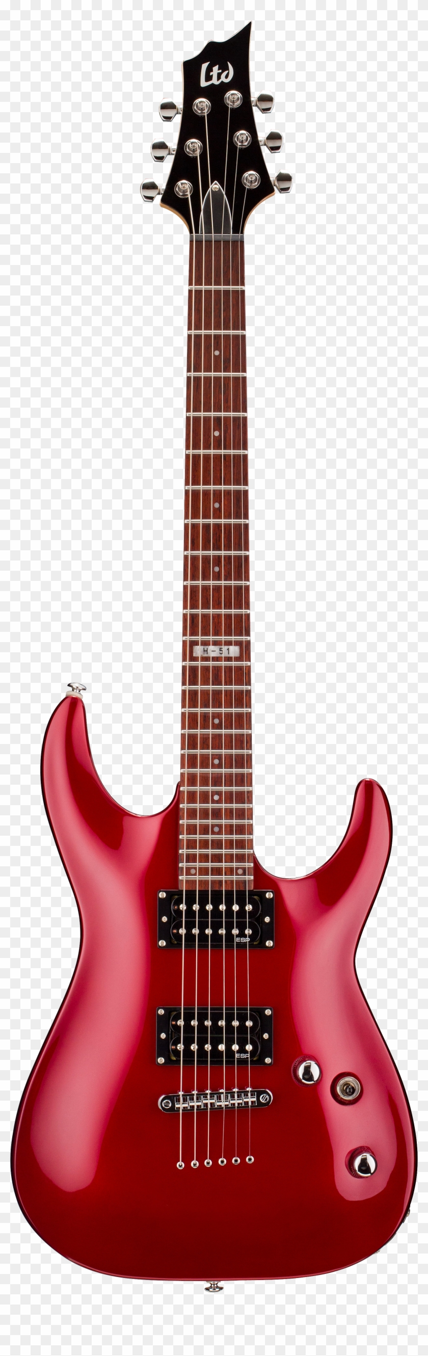 Guitar Electric Hd Png - Esp Ltd H-51 Candy Apple Red #1013346