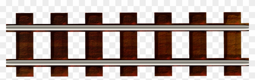 Wooden Train Track Clipart - Train Tracks Png #1013383