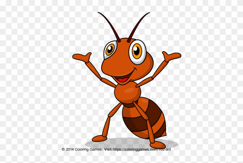 Ant Coloring For Kids Animal Coloring Pages Pinterest - Ant Cartoon #1013390