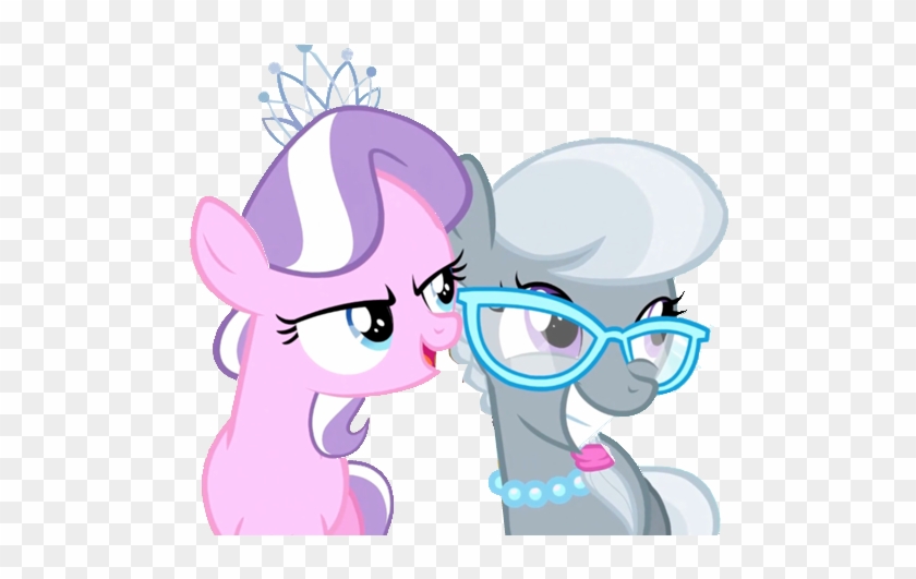 Diamond Tiara And Silverspoon Big Smile By Kawaiinikki - Cartoon #1013448