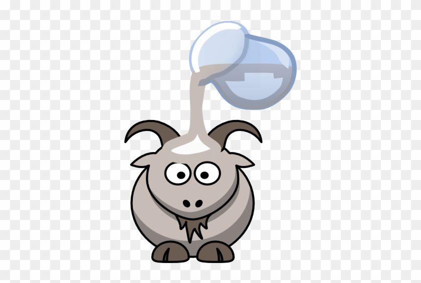 Goat Milk Clip Art At Clker - Cartoon Goat #1013479