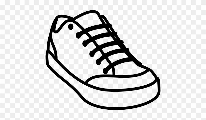 This Image Rendered As Png In Other Widths - Shoe Emoji Black And White #1013483