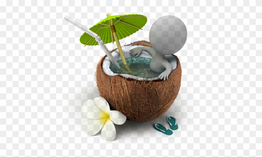 Ingredients And Materials Used For Production Of Coconut - Relaxing Coconut #1013550