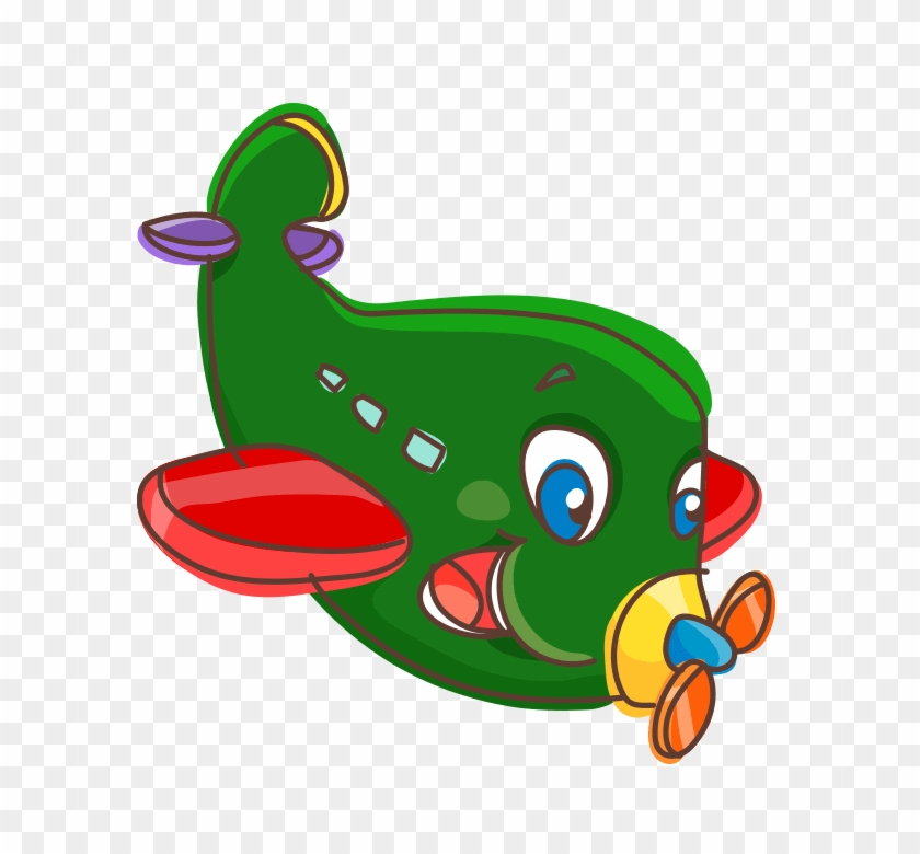 Green Airplane - Sticker #1013562