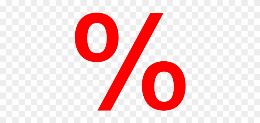 Percentage Computer Icons Percent Sign Plus And Minus - Red Percentage Symbol #1013572
