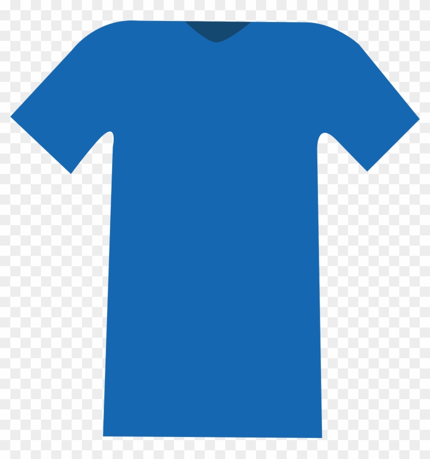 Blue T-shirt - Clip Art #1013579