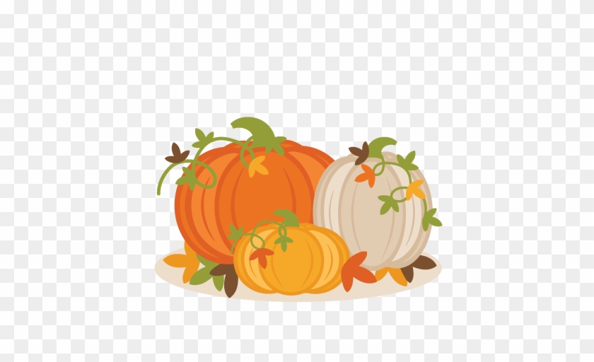 Fall Pumpkin Group Svg Scrapbook Cut File Cute Clipart - Fall Pumpkins Clipart #1013626