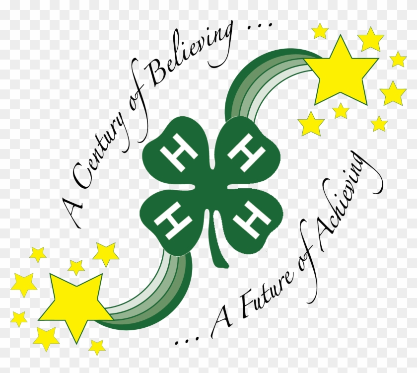 4 H Logo Clipart - 4 H Clover #1013632