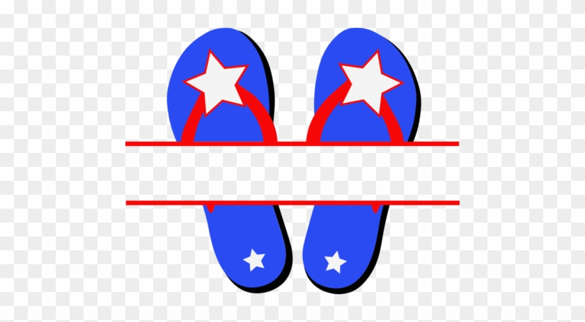 Split Flip Flop - Clip Art #1013642