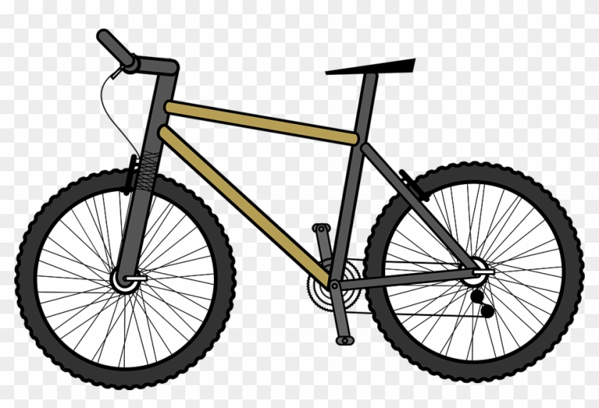 Bicycle Clip Art - Custom Mountain Bike Flask #1013652
