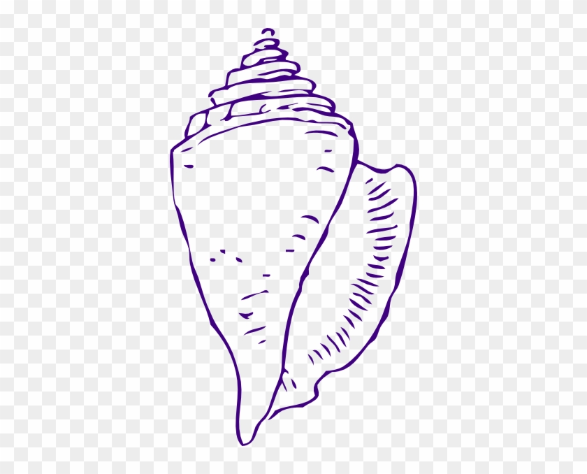 Clip Art Seashells - Seashell Clipart Black And White #1013671