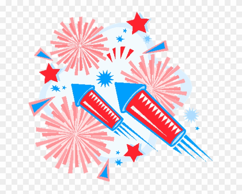4th Of July Fireworks Clipart - Fourth Of July Clipart #1013677