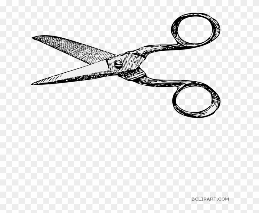 Vintage Scissor Tools Free Clipart Images Bclipart - Scissors Drawing #1013722