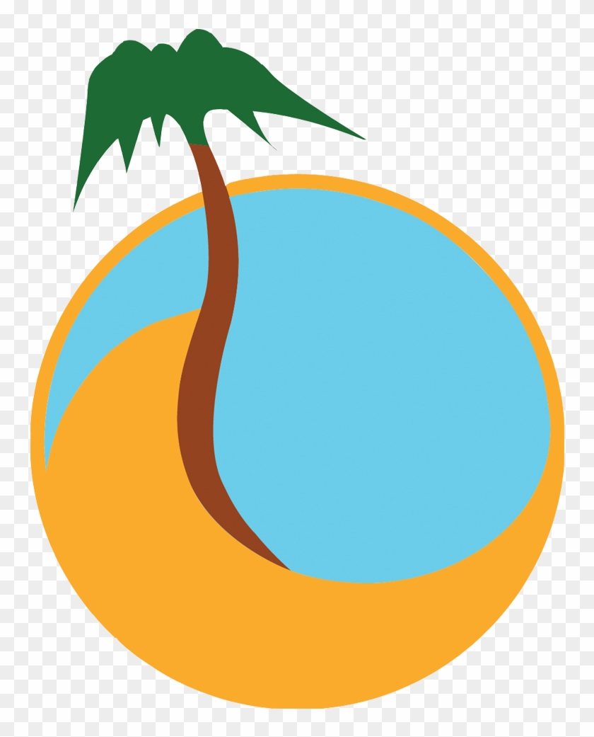 Palm Tree Images Clip Art Clipart - Circle #1013724