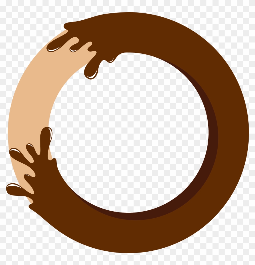 Chocolate Syrup Food Clip Art - Circle #1013730