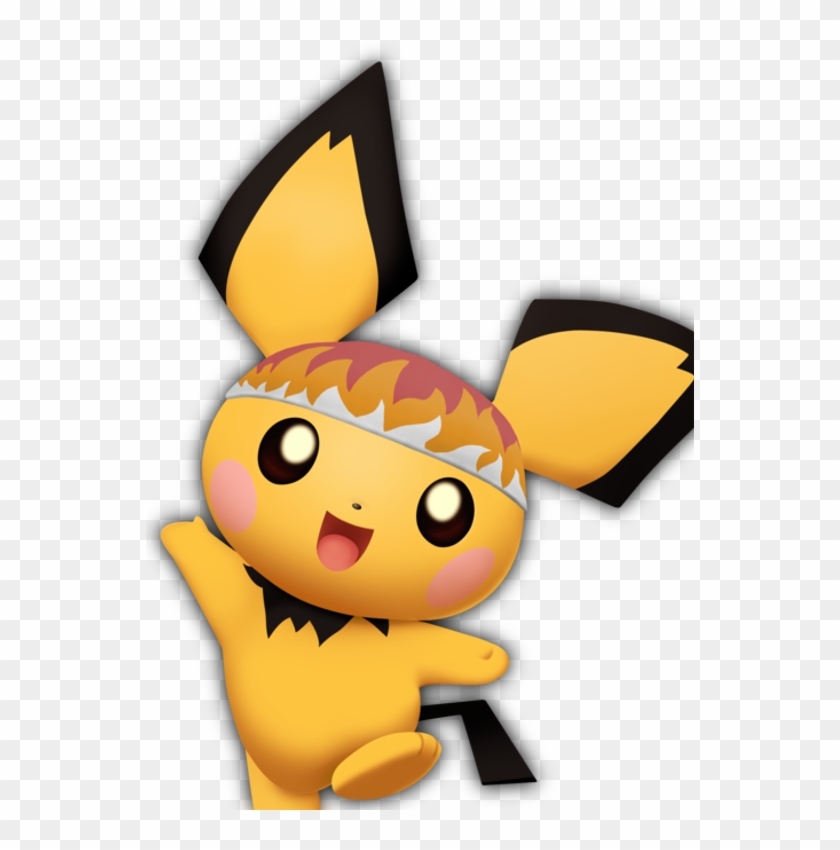 Darker Skin Color And Bandana - Super Smash Bros Pichu #1013779