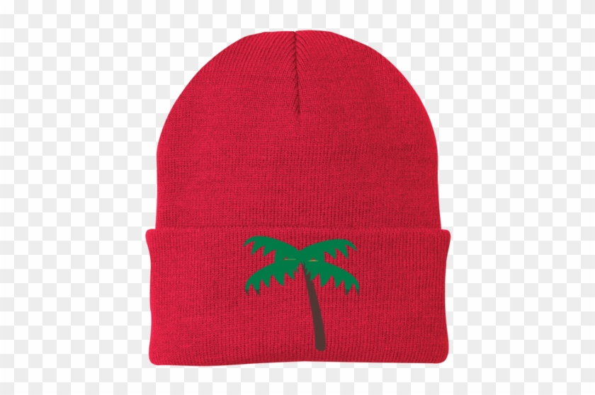 Palm Tree Emoji Cp90 Port Authority Knit Cap - Beanie #1013803