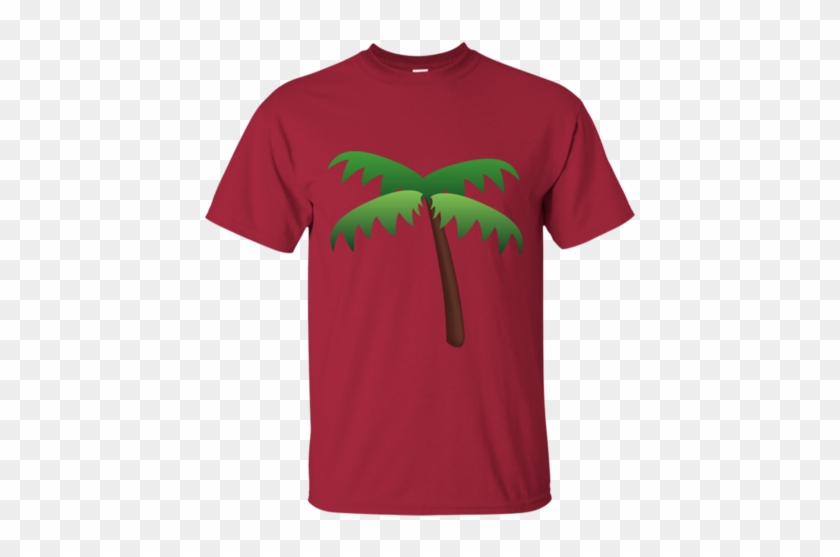 Palm Tree Emoji G200 Gildan Ultra Cotton T-shirt - T-shirt #1013805