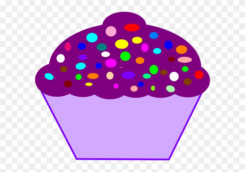 Cupcake-purple-hi Ornament (round) #1013831