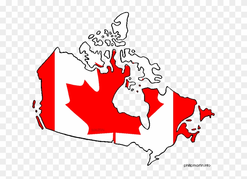 Maple Leaf Clipart Canada - Mapa Y Bandera De Canada #1013865